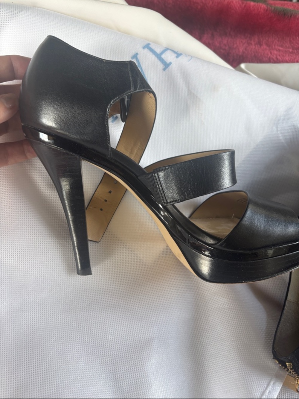 Elegant Black High-Heel Platform Sandals - Women's Michael Kors size 10